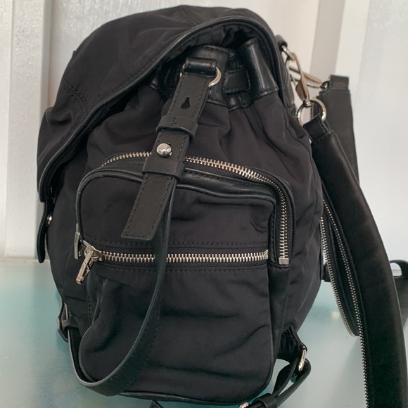 Alexander Wang Marti Lambskin Leather Trimmed & Nylon Backpack EUC - Picture 3 of 17